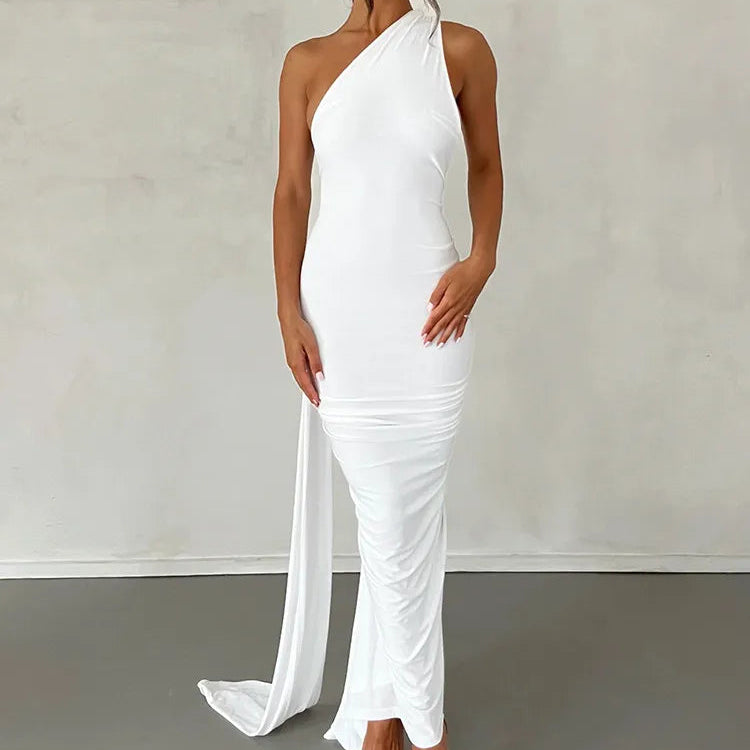 Eloara One-Shoulder Maxi Dress