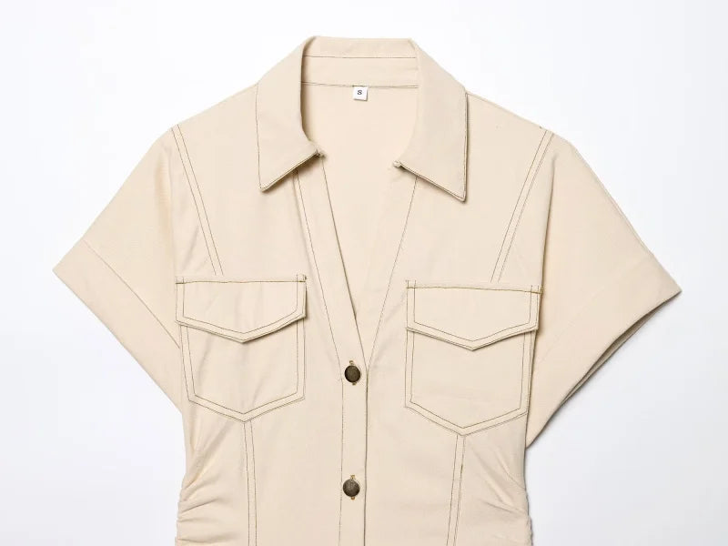 Eloara Denim Midi Dress