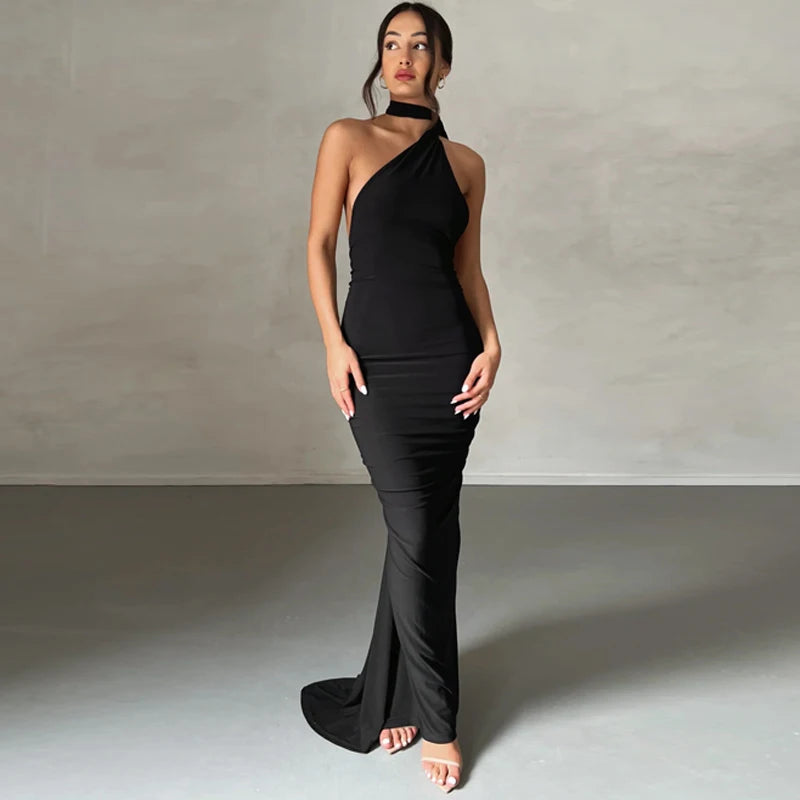Eloara One-Shoulder Maxi Dress