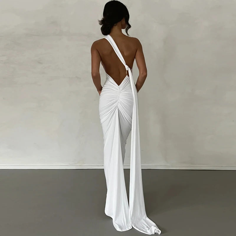 Eloara One-Shoulder Maxi Dress