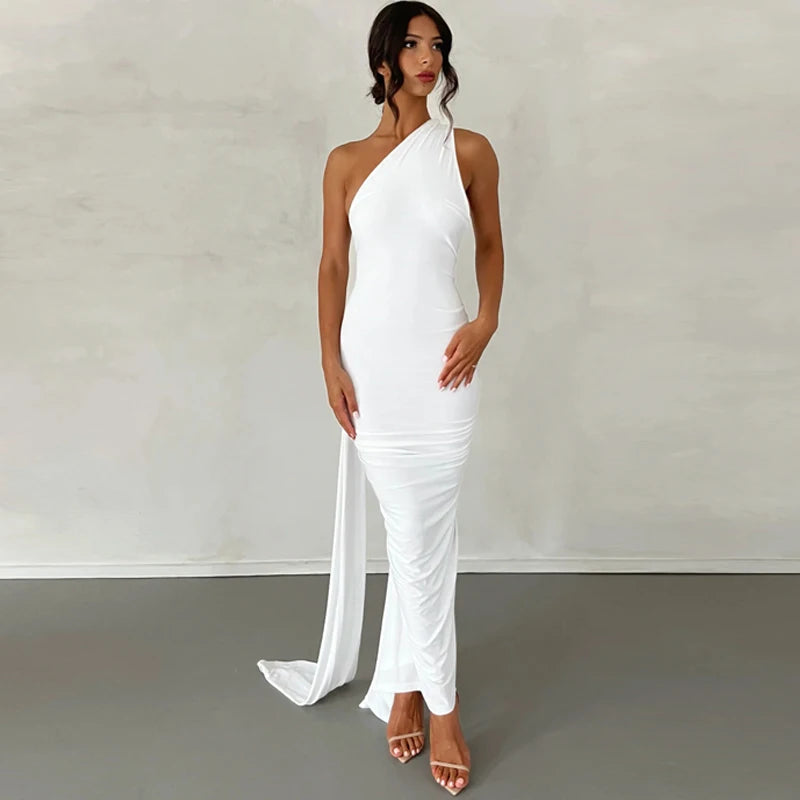 Eloara One-Shoulder Maxi Dress